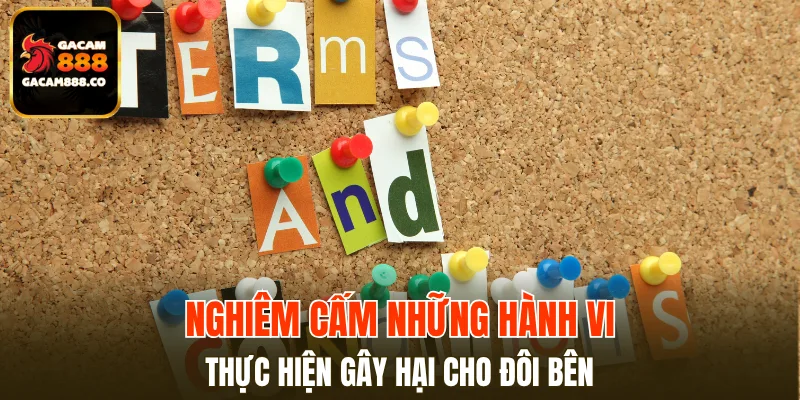 Hệ thống quy định rõ các hành vi không được thực hiện